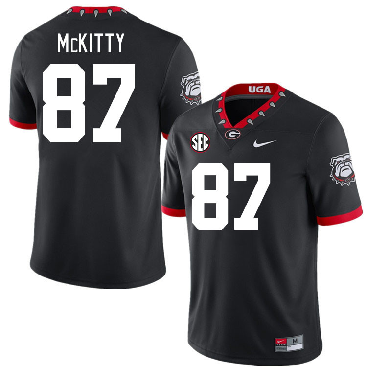 #87 Tre McKitty Georgia Bulldogs Jerseys Football Stitched-100th Anniversary